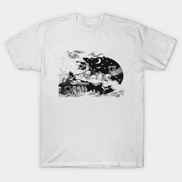 Moon Carriage T-Shirt by nineshirts